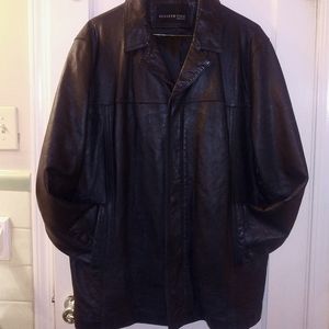 Kenneth Cole NY Genuine Leather Coat